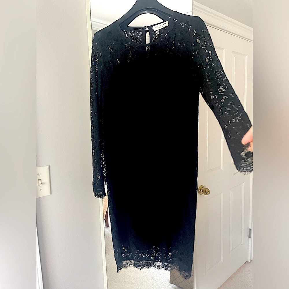 Rosamunde of Copenhagen LBD with lace overlay, size S